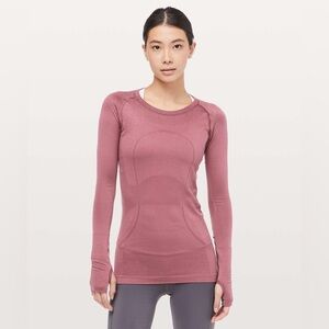 Lululemon Swiftly Tech Long Sleeve Crew | Size 2 | 
Misty Merlot